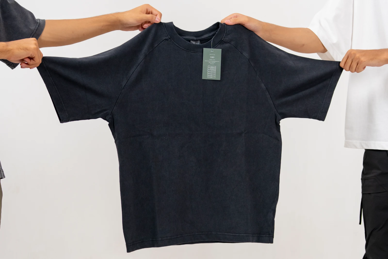 230 GSM organic cotton, folded stack