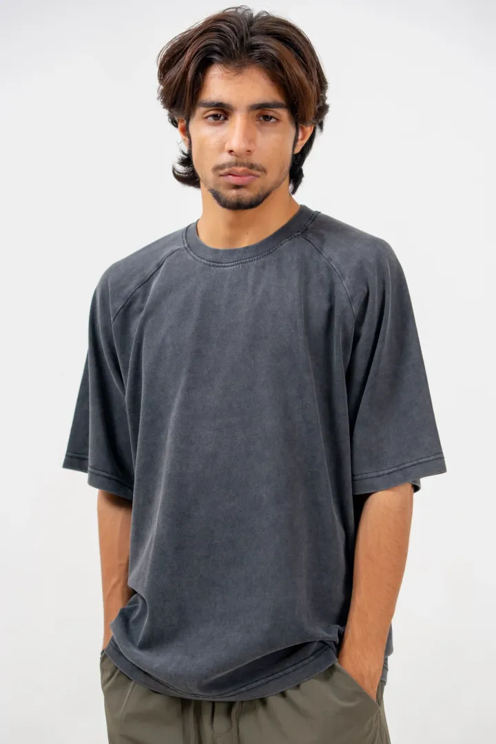 Foundation Raglan T - Smoke — Smoke